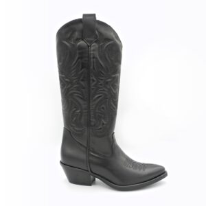 stivale-texano-in-pelle-nera