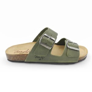 free-life-ciabatta-in-pelle-verde-bosco-con-doppia-fibbia-con-plantare-anatomico-donna