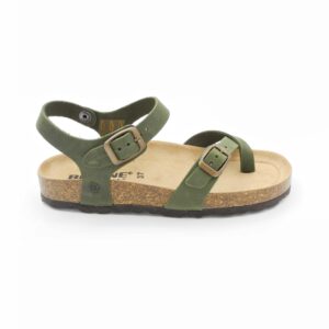 bioline-sandalo-infradito-donna-in-pelle-verde-cipresso-con-cinturini-regolabili
