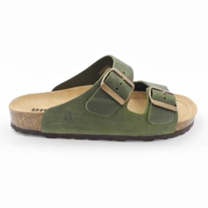 bioline-ciabatta-due-fasce-e-plantare-anatomico-in-pelle-color-verde-cipresso